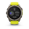 Montre Garmin Fenix 8 Solar Sapphire Titane Bracelet Jaune 51mm 