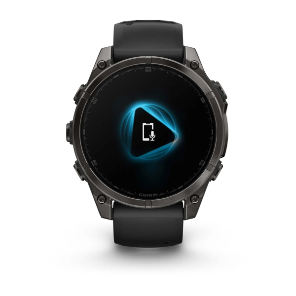 Montre Garmin Fenix 8 AMOLED Sapphire Titane Bracelet Noir 47mm 