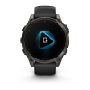 Montre Garmin Fenix 8 AMOLED Sapphire Titane Bracelet Noir 47mm 