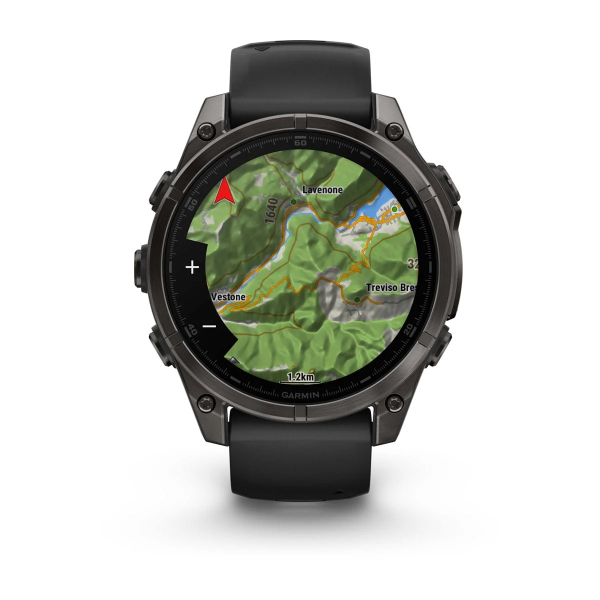 Montre Garmin Fenix 8 AMOLED Sapphire Titane Bracelet Noir 47mm 