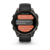 copy of Montre Garmin Fenix 7 Pro Sapphire Solar Edition Carbone Gris DLC Titane Bracelet Noir