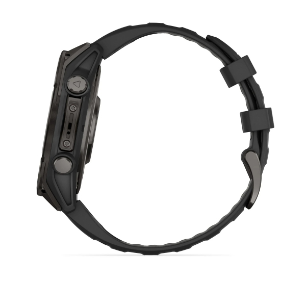 Montre Garmin Fenix 8 AMOLED Sapphire Titane Bracelet Noir 47mm 