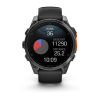 Montre Garmin Fenix 8 AMOLED Acier Gray Bracelet Noir 47mm 