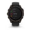 Montre Garmin Fenix 8 Solar Sapphire Titane Bracelet Noir 47mm 