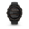 Montre Garmin Fenix 8 Solar Sapphire Titane Bracelet Noir 47mm 