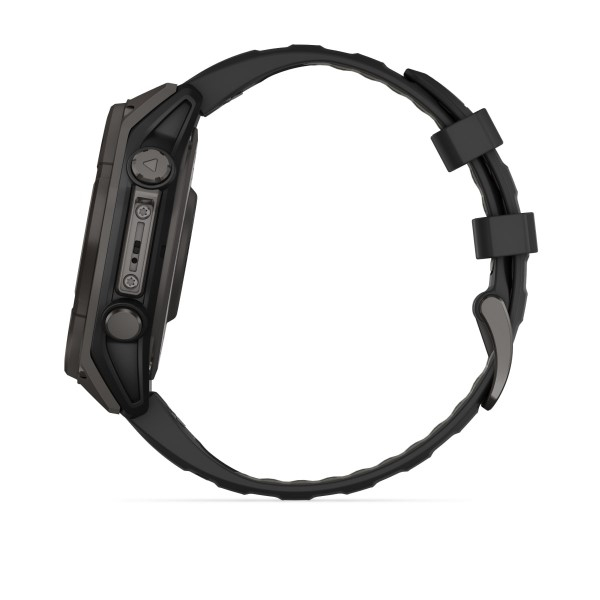 Montre Garmin Fenix 8 Solar Sapphire Titane Bracelet Noir 47mm 