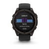 Montre Garmin Fenix 8 Solar Sapphire Titane Bracelet Noir 47mm 