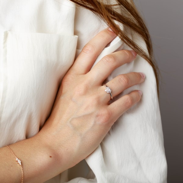 Bague La Marquisette Giulia Or Blanc Diamants