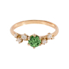 Bague La Marquisette Marina Tourmaline Verte En Or Rose 18 Carats