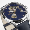 Montre Hamilton Jazzmaster Open Heart Auto Cadran Bleu Bracelet Cuir