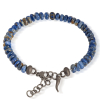 Bracelet Mano J Titane 3 Saphirs Bleus Fermoir Titane