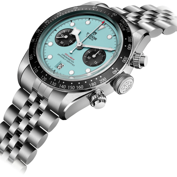 MONTRE HOMME TUDOR BLACK BAY CHRONO "FLAMINGO BLUE"