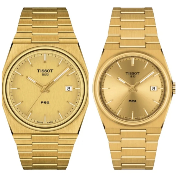 Duo de Montres Tissot PRX PVD Or Jaune