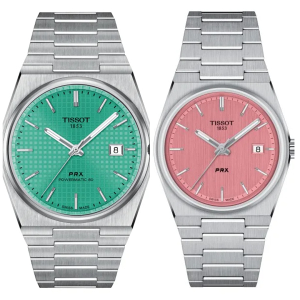 Duo de Montres Tissot PRX Verte & Rose