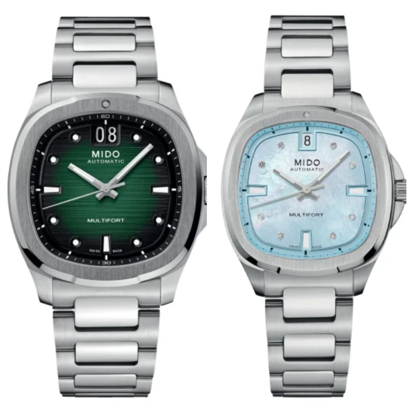 Duo de Montres Mido Multifort Vert & Bleu