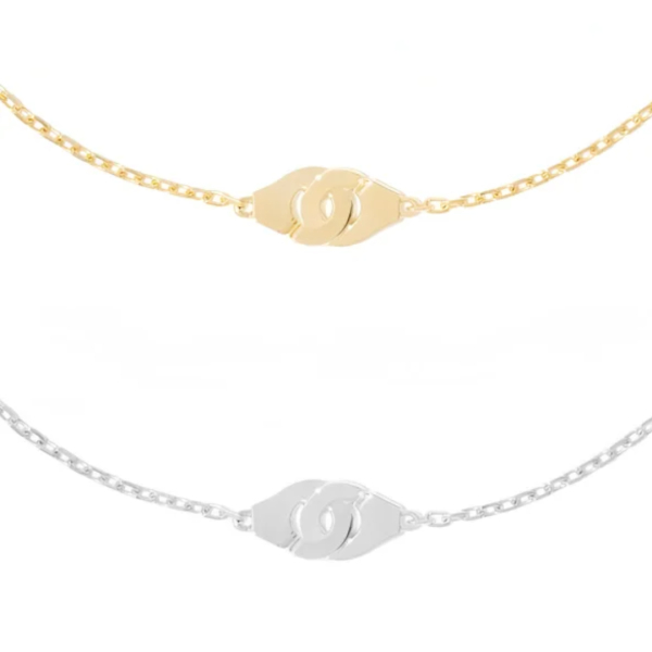 Duo de Bracelets Dinh Van Menottes R5 Or Jaune & Blanc