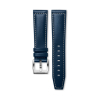 Bracelet Montre Longines Spirit 21mm Cuir Bleu Semi Mat