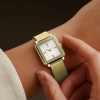 Montre Yema Radiance Dorée Quartz Cadran Email Blanc