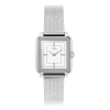 Montre Yema Radiance Argentée Quartz Cadran Email Blanc