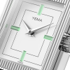 Montre Yema Radiance Argentée Quartz Cadran Email Blanc