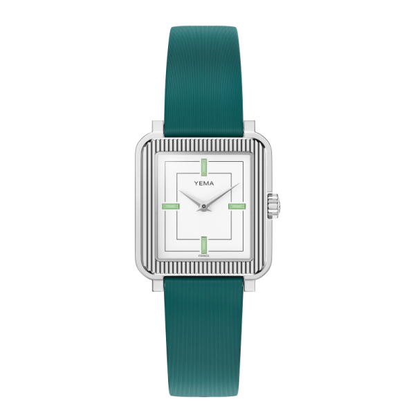 Montre Yema Radiance Argentée Quartz Cadran Email Blanc