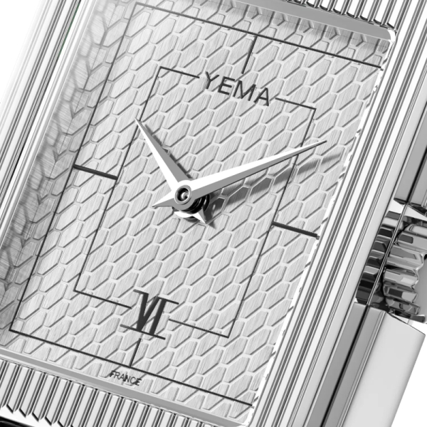 Montre Yema Radiance Argentée Quartz Cadran Nid d'Abeilles