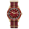 Montre Rado Captain Cook Automatic Bronze Cadran Rouge Bracelet Nato