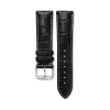 Bracelet Montre Longines Master Collection 22mm Cuir Alligator Noir Mat