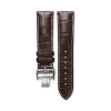 Bracelet Montre Longines Master Collection 22mm Cuir Alligator Marron Mat