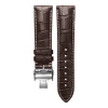 Bracelet Montre Longines Master Collection 22mm Cuir Alligator Marron Mat