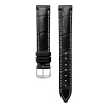 Bracelet Montre Longines Master Collection 15mm Cuir Alligator Noir Mat