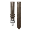 Bracelet Montre Longines Master Collection 15mm Cuir Alligator Marron Semi-Mat