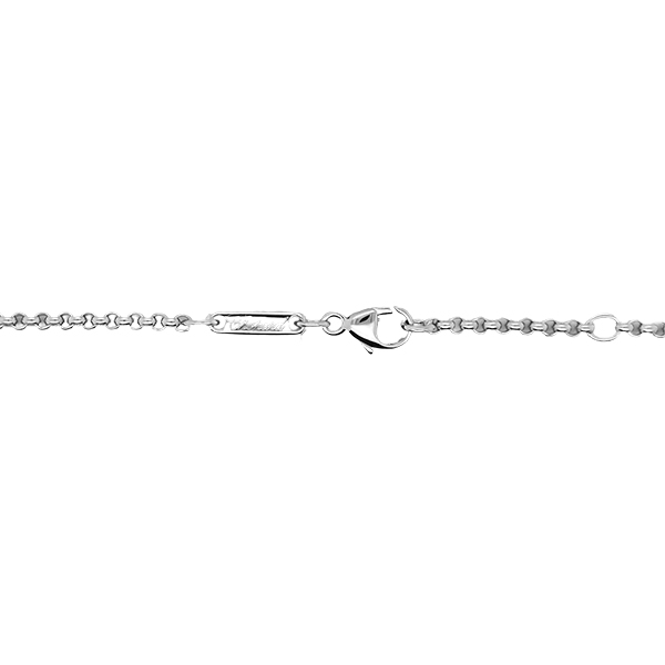 Collier Occasion Chopard Carré Happy Diamonds Or Blanc