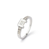 Bague Tom G Moderne Or Blanc Diamants 0.52ct