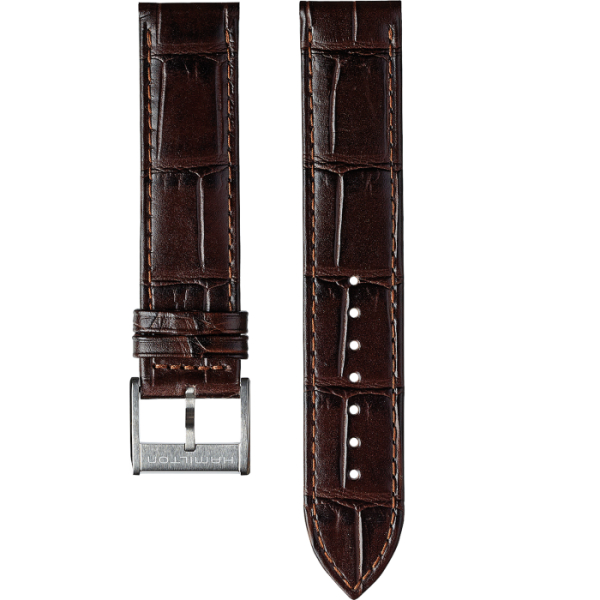 Bracelet Hamilton Jazzmaster 20mm Cuir Brun