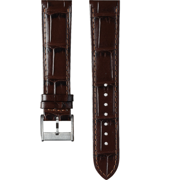 Bracelet Hamilton Jazzmaster 20mm Cuir Brun