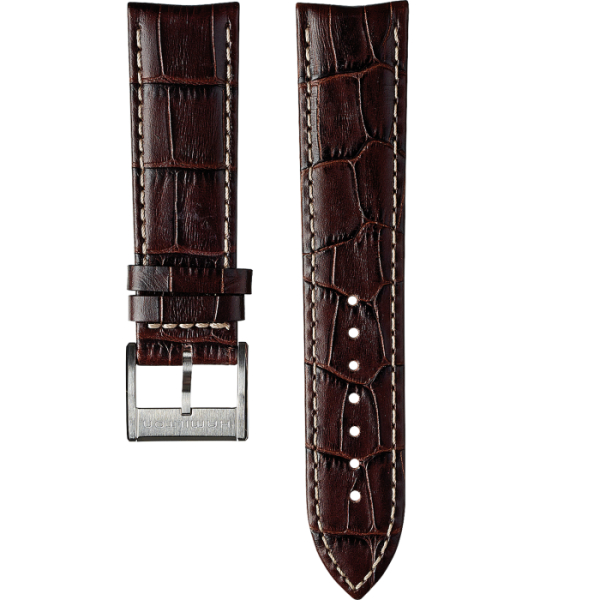 Bracelet Hamilton Jazzmaster 22mm Cuir Marron Boucle Ardillon