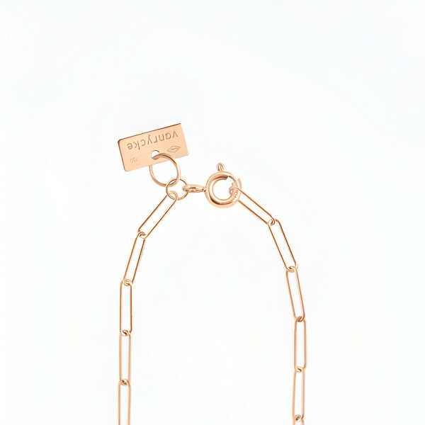 Collier Vanrycke Shaman Diamant Or rose 18k 42cm