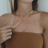 Collier Elastique Vanrycke Or Rose 18k 39cm