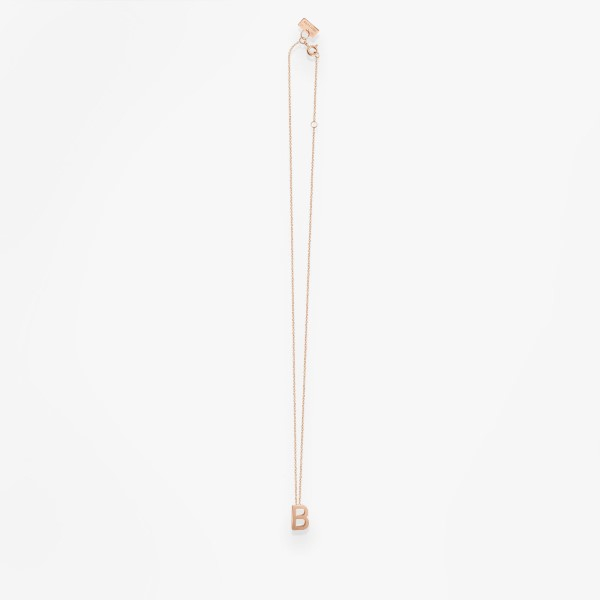 Collier Vanrycke ABÉCÉDAIRE "B" Or rose 18k