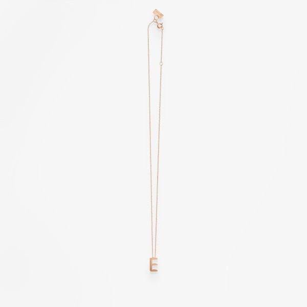 Collier Vanrycke ABÉCÉDAIRE "E" Or rose 18k