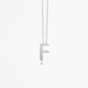 Collier Vanrycke ABÉCÉDAIRE "F" Diamant Or blanc 18k