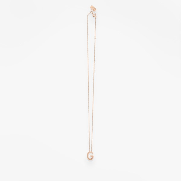 Collier Vanrycke ABÉCÉDAIRE "G" Or rose 18k