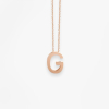 Collier Vanrycke ABÉCÉDAIRE "G" Or rose 18k