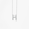 Collier Vanrycke ABÉCÉDAIRE "H" Diamant Or blanc 18k