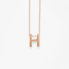 Collier Vanrycke ABÉCÉDAIRE "H" Or rose 18k