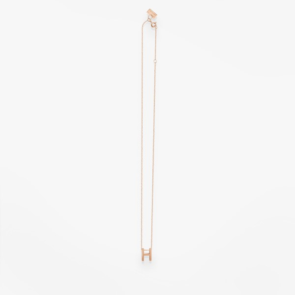 Collier Vanrycke ABÉCÉDAIRE "H" Or rose 18k