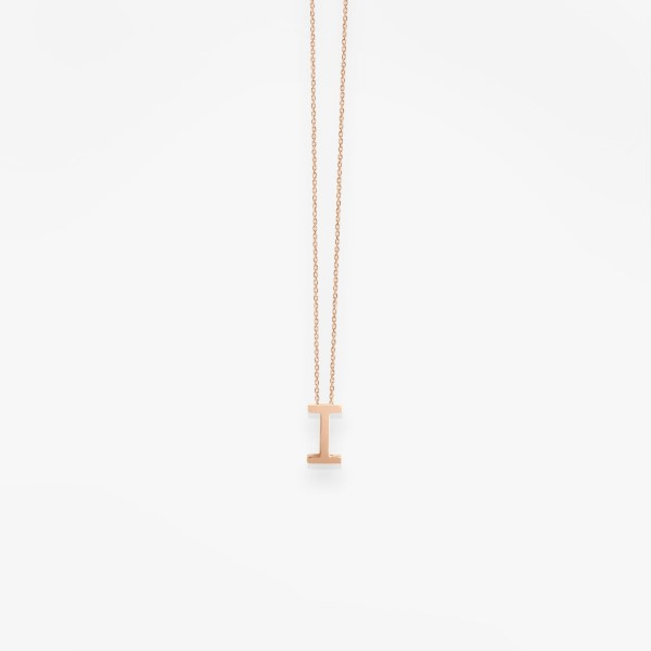 Collier Vanrycke ABÉCÉDAIRE "I" Or rose 18k