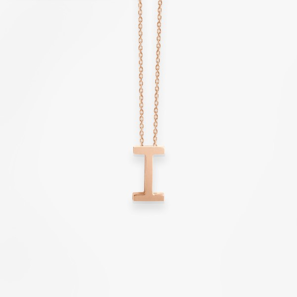 Collier Vanrycke ABÉCÉDAIRE "I" Or rose 18k