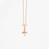 Collier Vanrycke ABÉCÉDAIRE "I" Diamant Or rose 18k